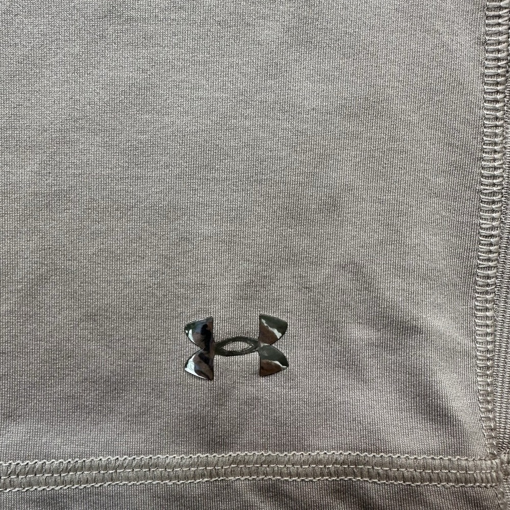 Under Armour UA Meridian ColdGear Funnel Neck Pullover Women's Large Beige - Picture 5 of 12